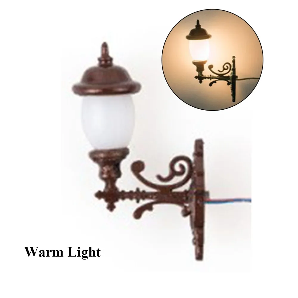 

Настенный светильник для кукольного домика 1.9*2.8см, материал АБС-пластик/металл, 3В, светодиодный светильник для сада/двора, декор для дома и сада, белый/теплый свет, модель