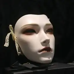 Antique Male Mask Hanfu For Halloween Party Dress Up National Style Full Face Art Mask ,and Gift For Boy/girl Friend To Pop Club