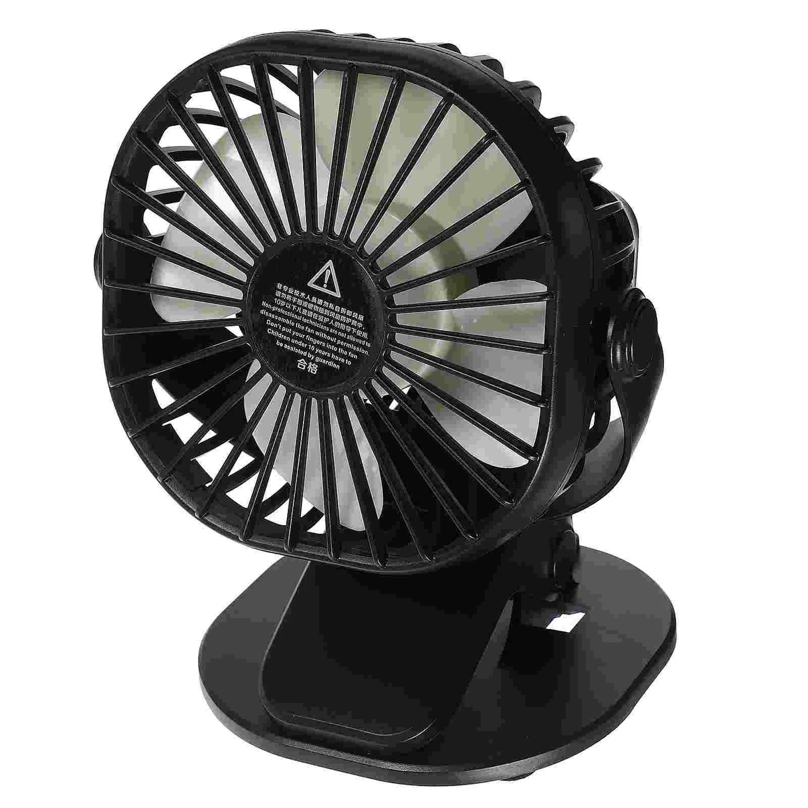 USB Rechargeable Desktop Handheld Fan with Clip Adjustable Electric Fan for Home Office Car (Black) mini USB desktop fan