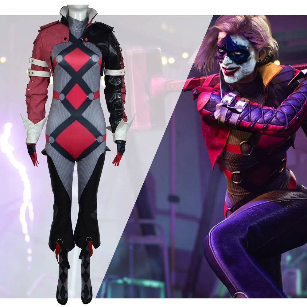 Clown Joker Girl Cosplay Harley Quinn costumi Cosplay vestito da donna uniforme Halloween Carnival Party Costume disfraz para adulto