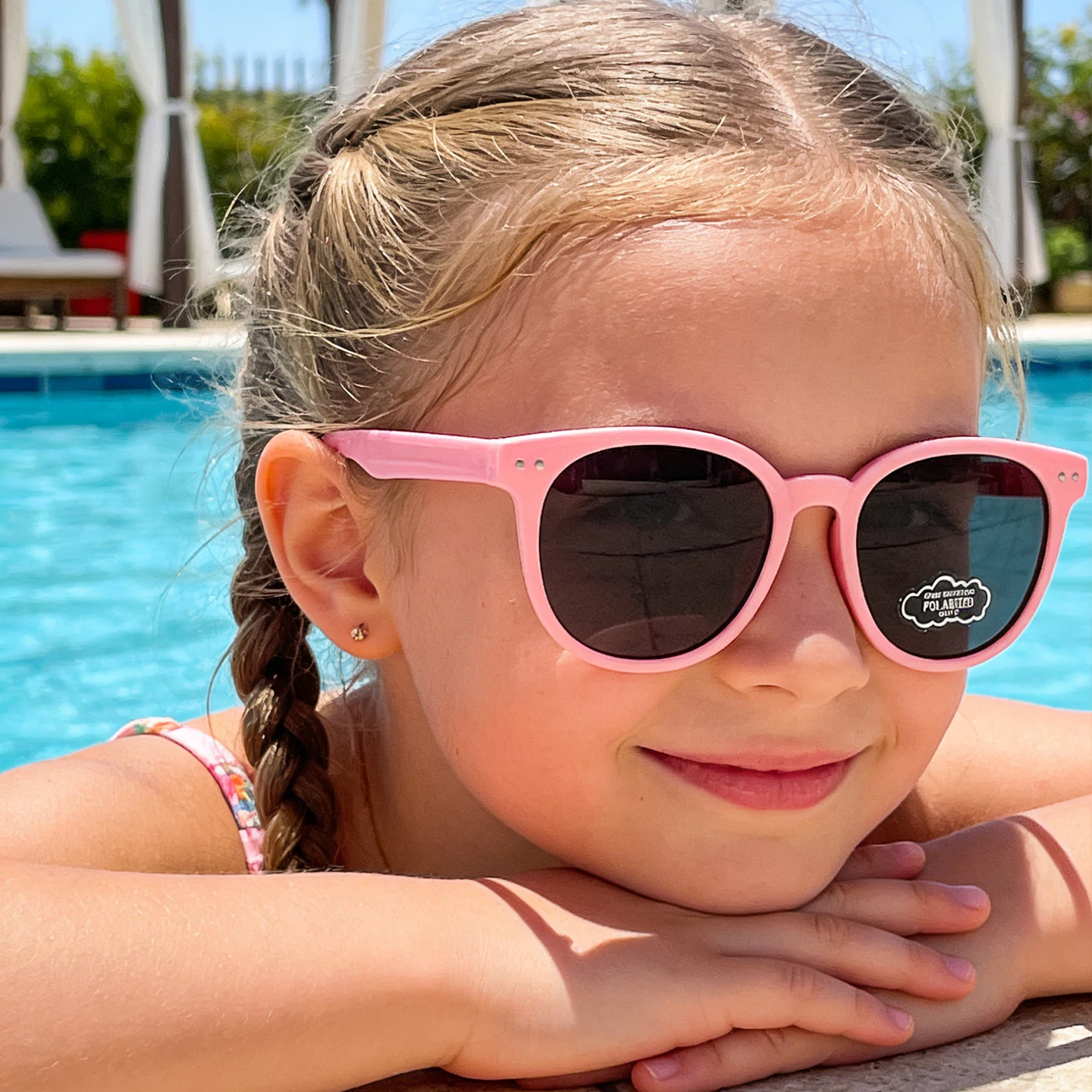Óculos de Sol Polarizados Infantis com Proteção UV em 6 Cores, Armação de Silicone Fofa, Estilo Coreano para Bebês e Crianças (Meninos e Meninas) 2026