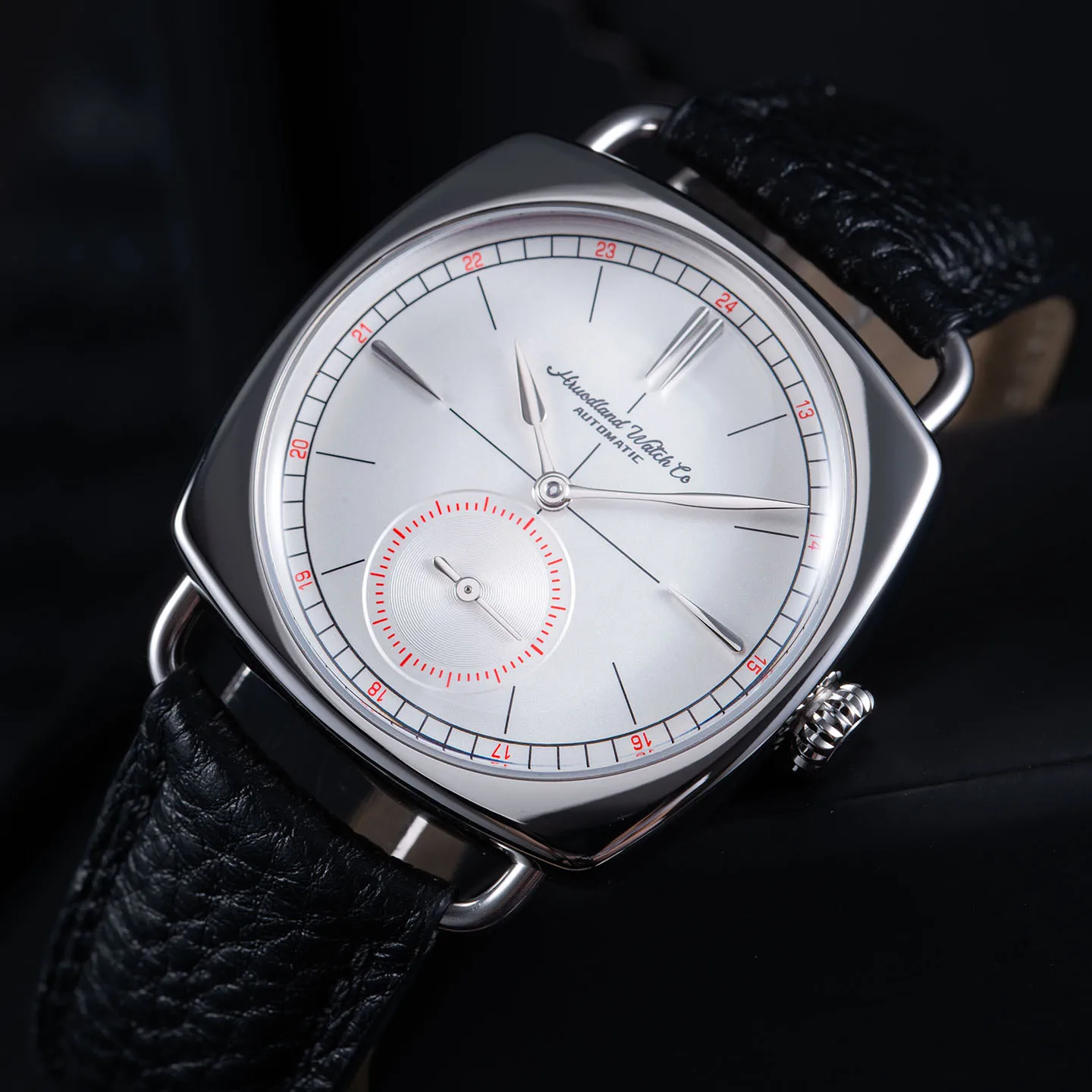 Hruodland 2026 New Retro Men Automatic Mechanical Watches ST1701 Movement Stainless steel leather 10Bar Waterproof reloj hombre