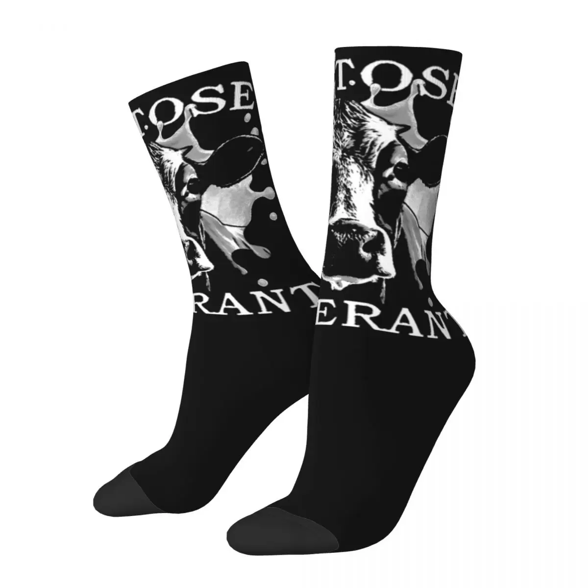 Chaussettes en Lactose TEmbed Cow Accessoires, Chaussettes respirantes, Chaussettes graphiques Kawaii, Chaussettes à tube moyen, Confortables pour femmes et hommes, Cadeaux