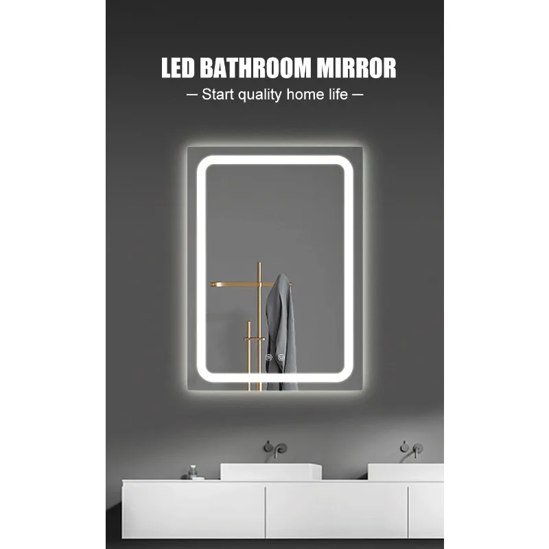 Vanity Mirror Bathroom Touch Screen Make Up Light Bathroom Led Mirror Funky Bathroom Mirrors Led Light