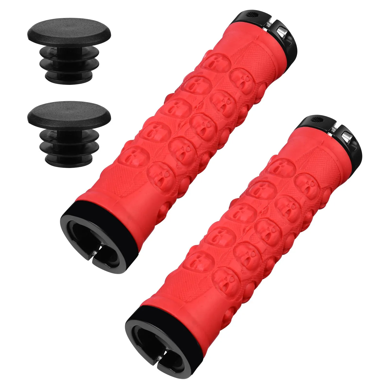

2pcs Anti-Slip Bike Handle Covers Ergonomic Grips Comfortable Durable Mountain Road Handlebar Sleeves Plugs Non-Skid Cycling