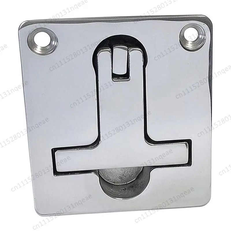 Stainless Steel Floor Lock T-handle Square Hatch Lock Marine Hardware Pull Ring