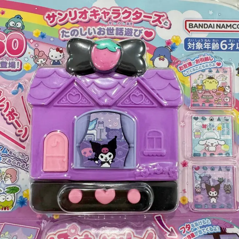 

Bandai Sanrio Hello Kitty & Kuromi Tamagotchi Interactive Plush Pet Machine Kawaii Anime Collectible Toy for Birthday Gift