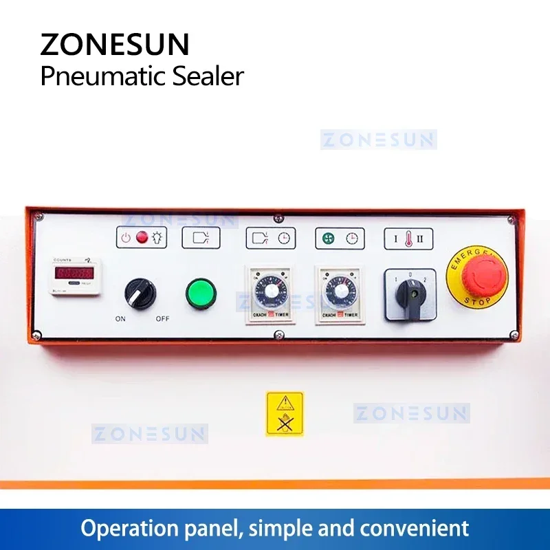 

Zonesun ZS-QLF700A 700 мм пневматический упаковщик пластиковых пакетов, машина для запечатывания пакетов длиной 700 мм