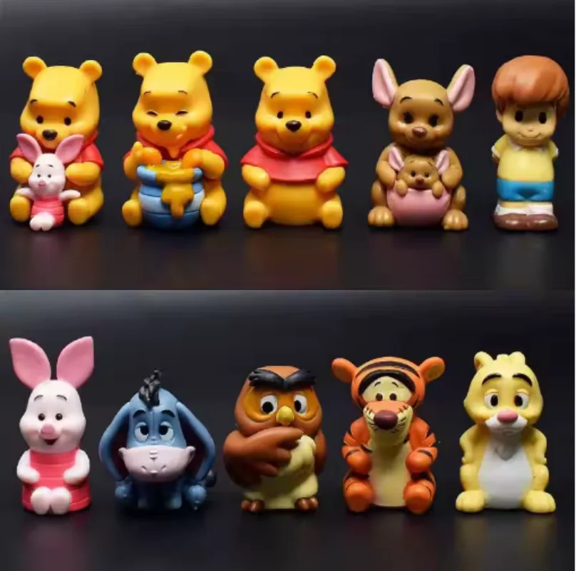 10 teile/satz Cartoon Winnie The Pooh Action Figure Spielzeug Pooh Bär Tigger Eeyore Ferkel Action Figure Puppen Spielzeug Geschenke Für Kinder