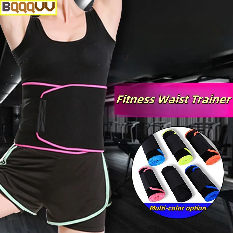 1PC Cinta Modeladora Feminina para Fitness, Treinador de Cintura, Redutora de Barriga, Suporte para Academia, Cinto de Suor, Cinta Lombar e de Costas