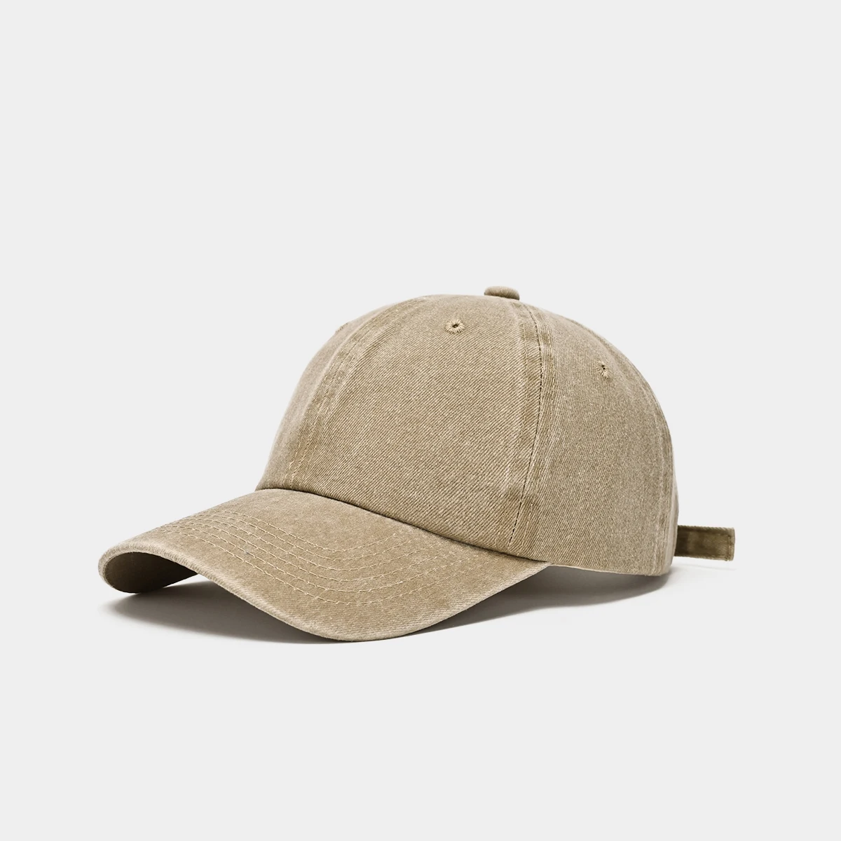 Sonnencreme wassergewaschene Herren-Baseballkappe mit kleinem Gesicht, Retro-Distressed- und vielseitiger trendiger Entenzungenhut, Herren Big He