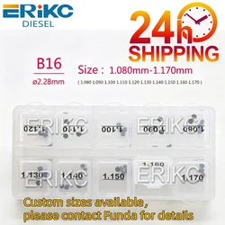 ERIKC-cuñas de inyector de combustible B16, tamaño 1,20 MM-1,29 MM, 1,21 MM, 1,22, 1,23, 1.241.25, 1.261.27, 1,28, 30 unids/lote/caja