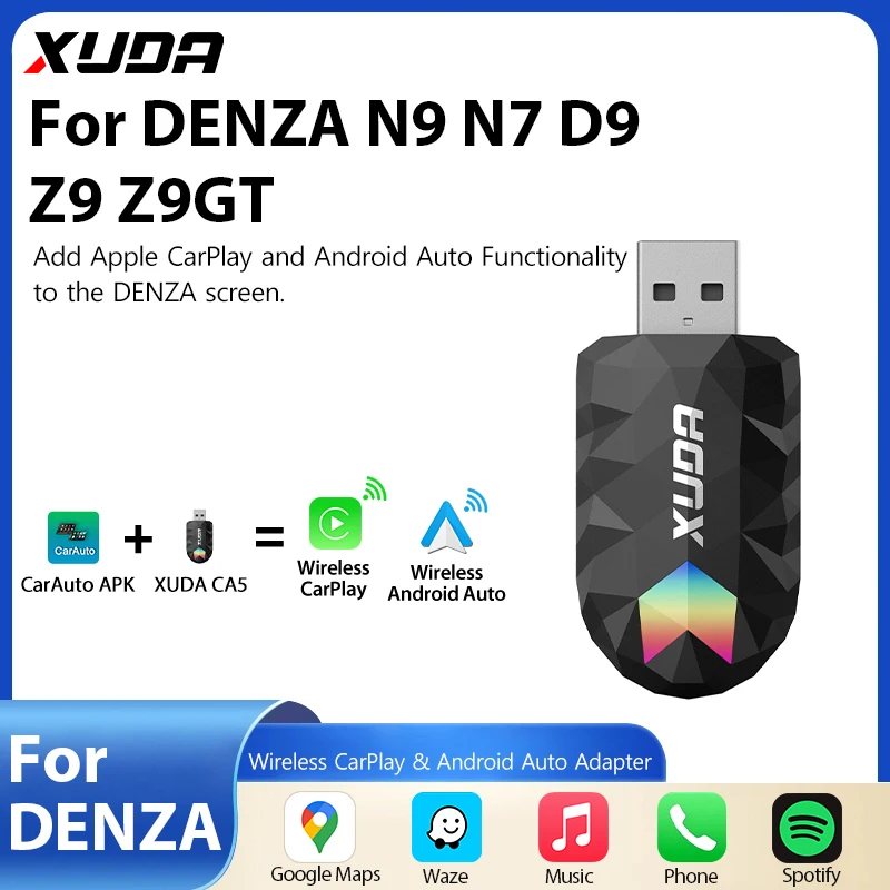 Für DENZA N9 N7 D9 Z9 Z9GT Auto APK Google Maps Spotify Musik Mehrsprachiges CarPlay Android Auto für CN-Version DENZA Auto