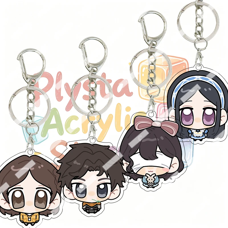 Anime Xiaoman Xiaoyao Ling Lily Supernatural Task Force Q Version Acrylic Keychain Cartoon Cute Backpack Pendant Charm Gifts Toy