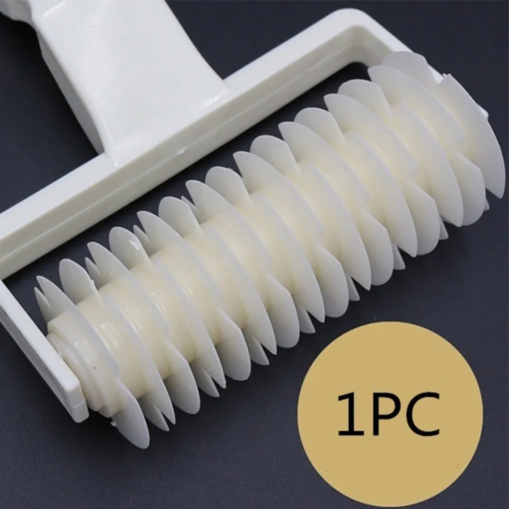 ABS Pastry Cutter Reusable White Lattice Dough Cutter Easy Clean Professional Pastry Lattice Roller Dough Pattern Decoration