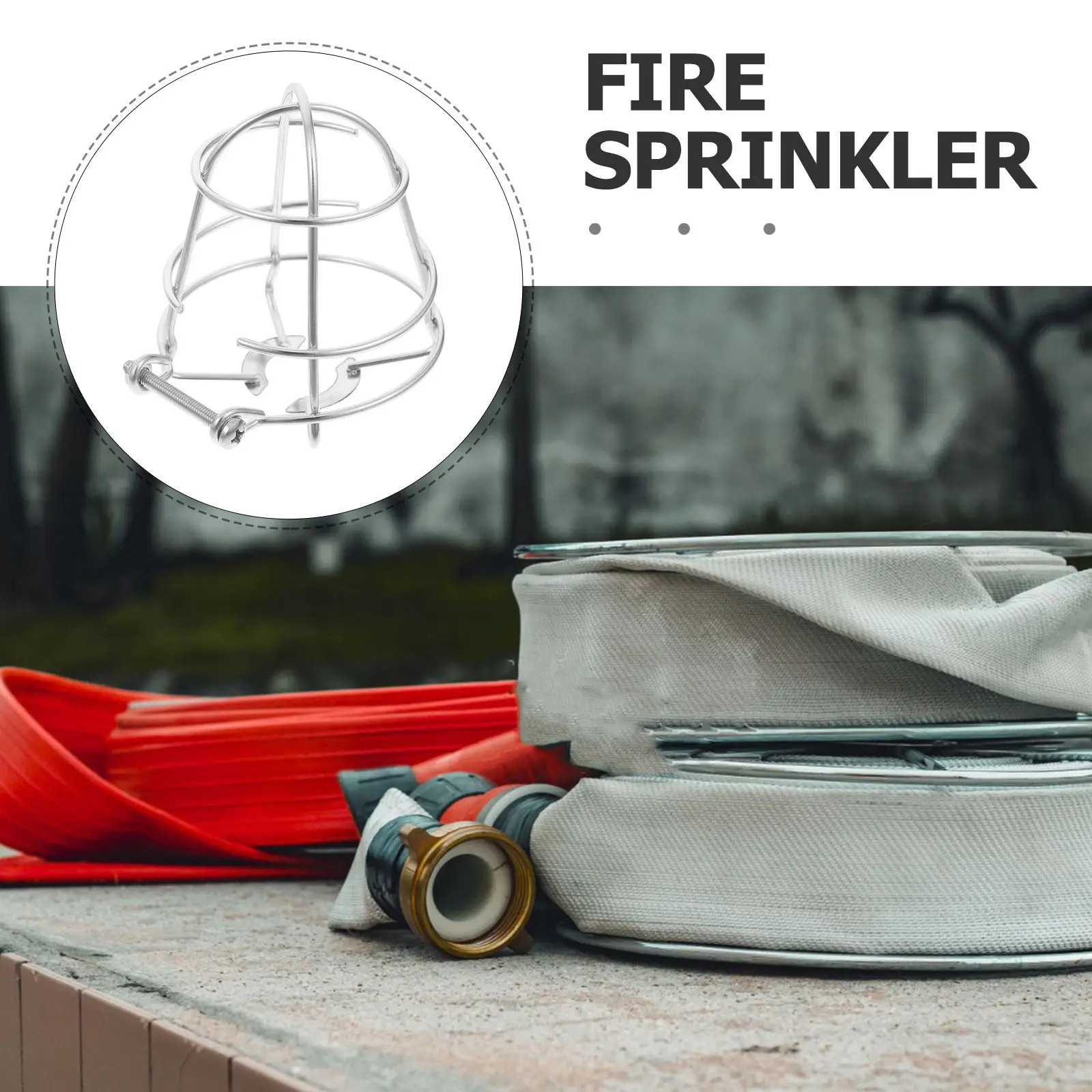 Fire Sprinkler Head Protector Guard Cage Stainless Steel Cover Fire Extinguishing System Non-Disassembly Sprinkler Head Ceiling