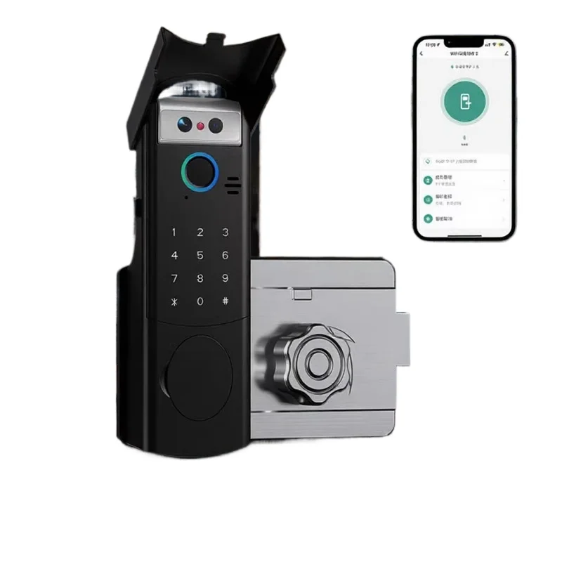 

Smart Door Lock with Face Recognition for Old Security Doors Iron Gates Outdoor Waterproof Fingerprint Password Lock for Home