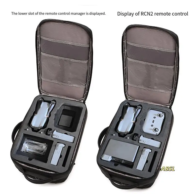 

For DJI AIR 3 Large-Capacity Shoulder Bag Backpack 15 Inch Laptop Organizer Bag For AIR3 Drone Storage Bag Grid Design