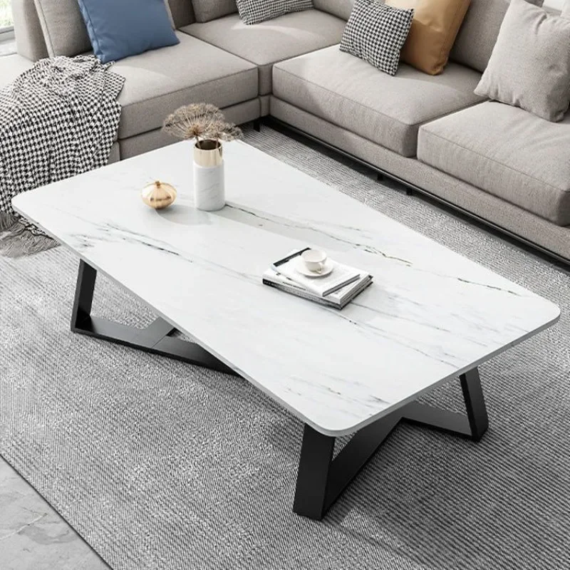 Living Room Modern Coffee Tables Small wood Metal Narrow Dinning Table Set Nordic Luxury  Home Furniture