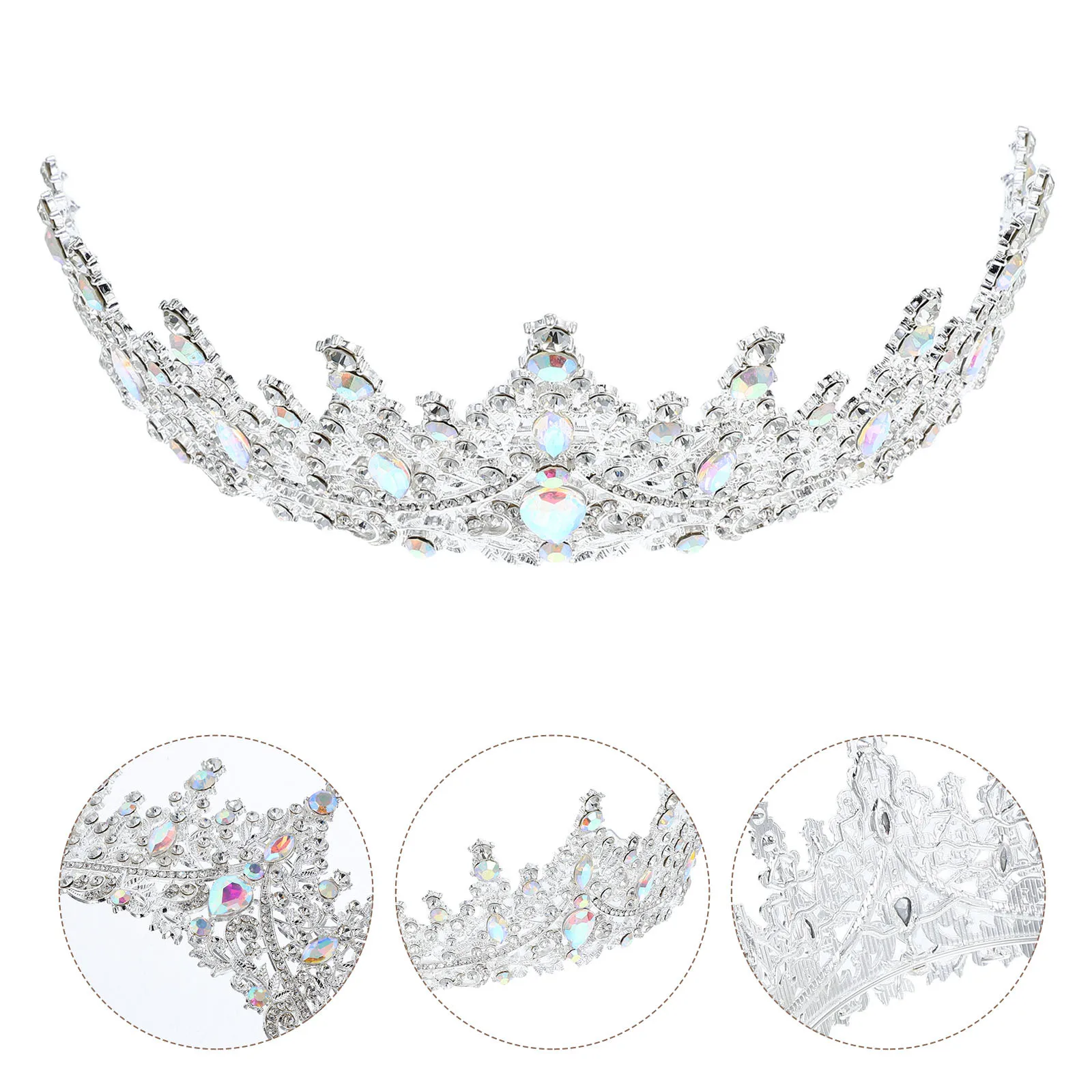 

Crown Headband For Women Rhinestone Tiara Vintage Baroque Style Wedding Party Hair Accessory Birthday Prom Pageant Costume