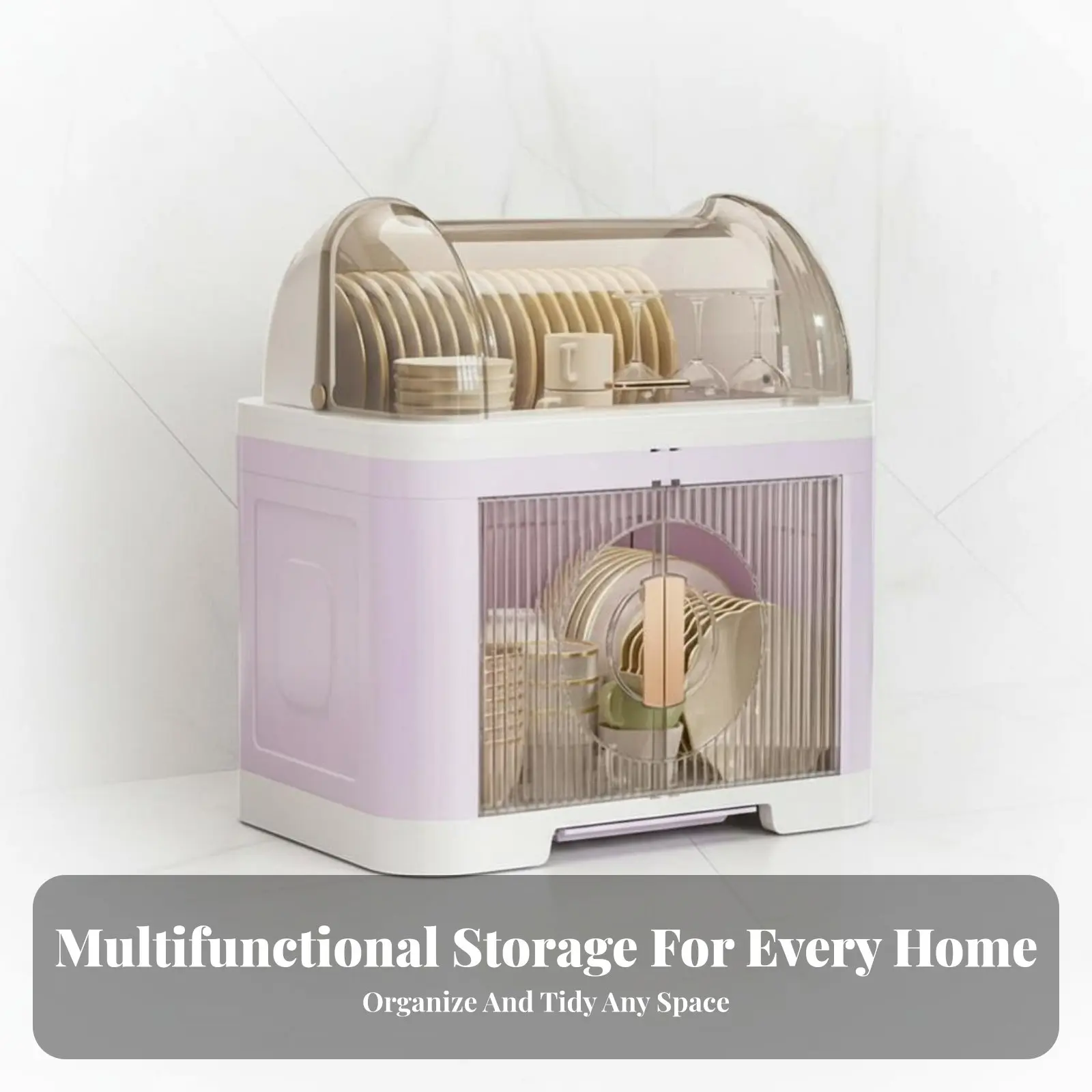 

Подставка для кухонных мисок, контейнер для хранения посуды, бытовой органайзер с крышкой для хранения тарелок, поддон для посуды, сушилка для посуды