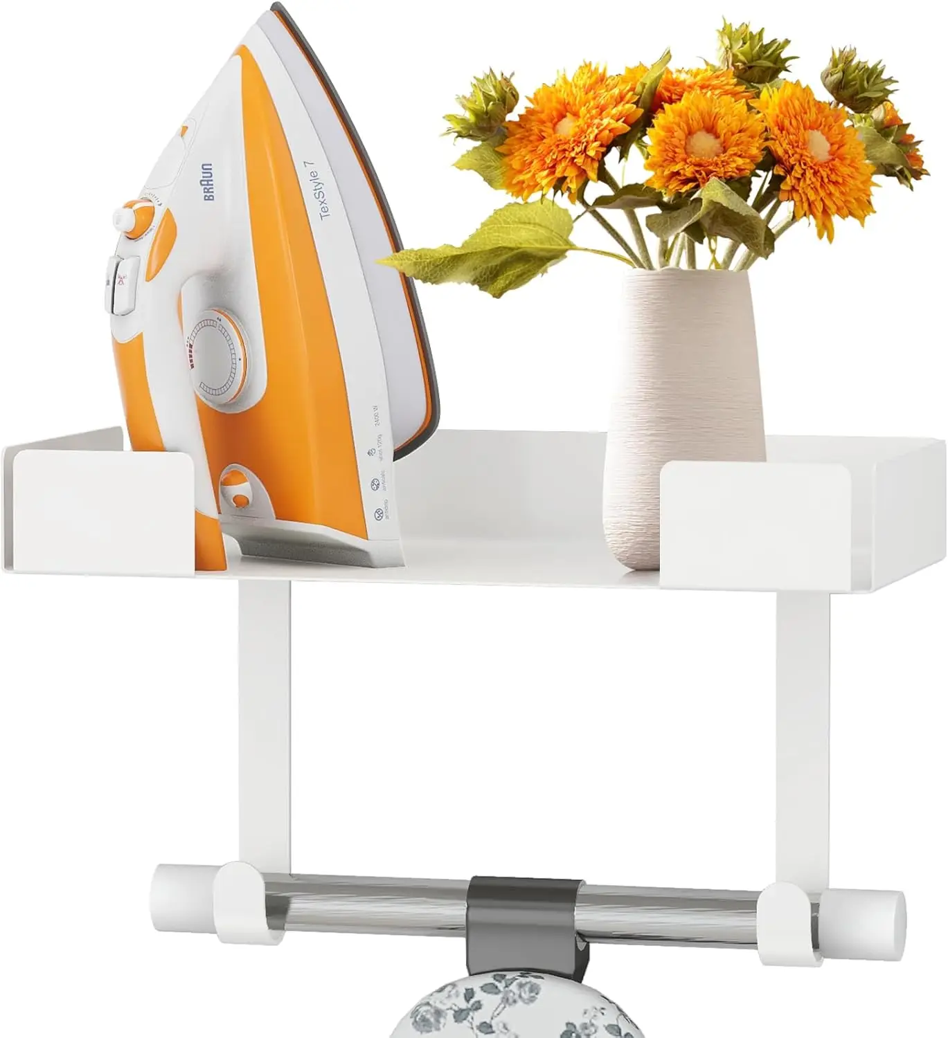 

Ironing Board Holder Wall Mount, Iron Board Storage Hanger for Laundry Rooms, Iron and Ironing Board