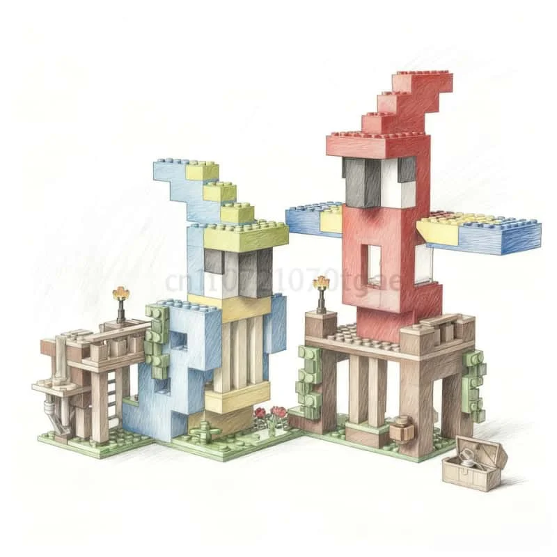 

2025 New Parrot House building block model assembly technology building block series toys children Adult Christmas Gifts