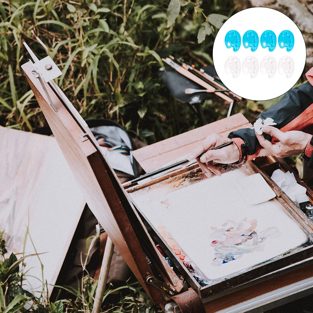 

Plastic Pallets Palette Watercolor Pigment Tray Calligraphy Painting Trays Mixing Plates Art Drawing Lightweight Durable Crafts