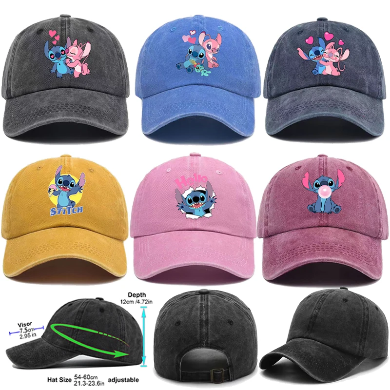 

Dinsey Stitch Fashion Baseball Cap for Men Women Anime Cartoon Sunshade Peaked Caps Summer Male Female Hip Hop Sunscreen Hat