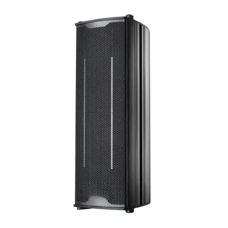 2-Way Full Range Passive Sound Column Speaker 2*6.5 Inch Built-in Crossover Professional Stage Audio Loudspeaker