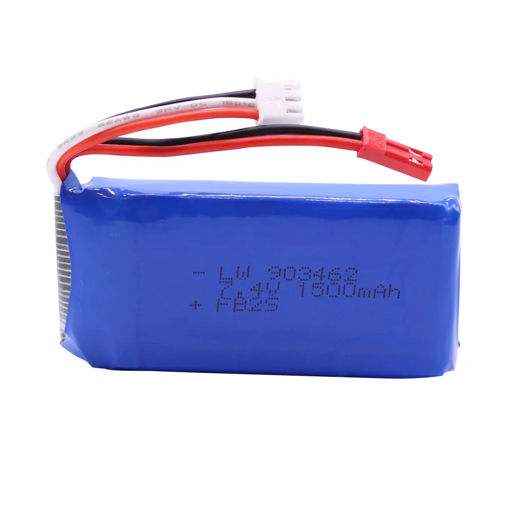 Batteria Per FT009 FX067C HQ955 948 K959 HJ817 816 di velocità di RC boat pezzi di ricambio parti di 12428 auto 7.4 V 1500 mah 903462 batteria