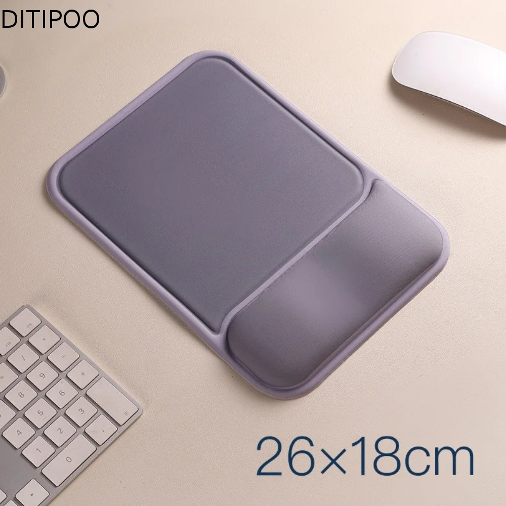 Silicone Wrist Rest Mouse Pad Non-Slip Thick Sponge Keyboard Wrist Support Smooth Surface Soft Ergonomic Mouse Pad Office Use
