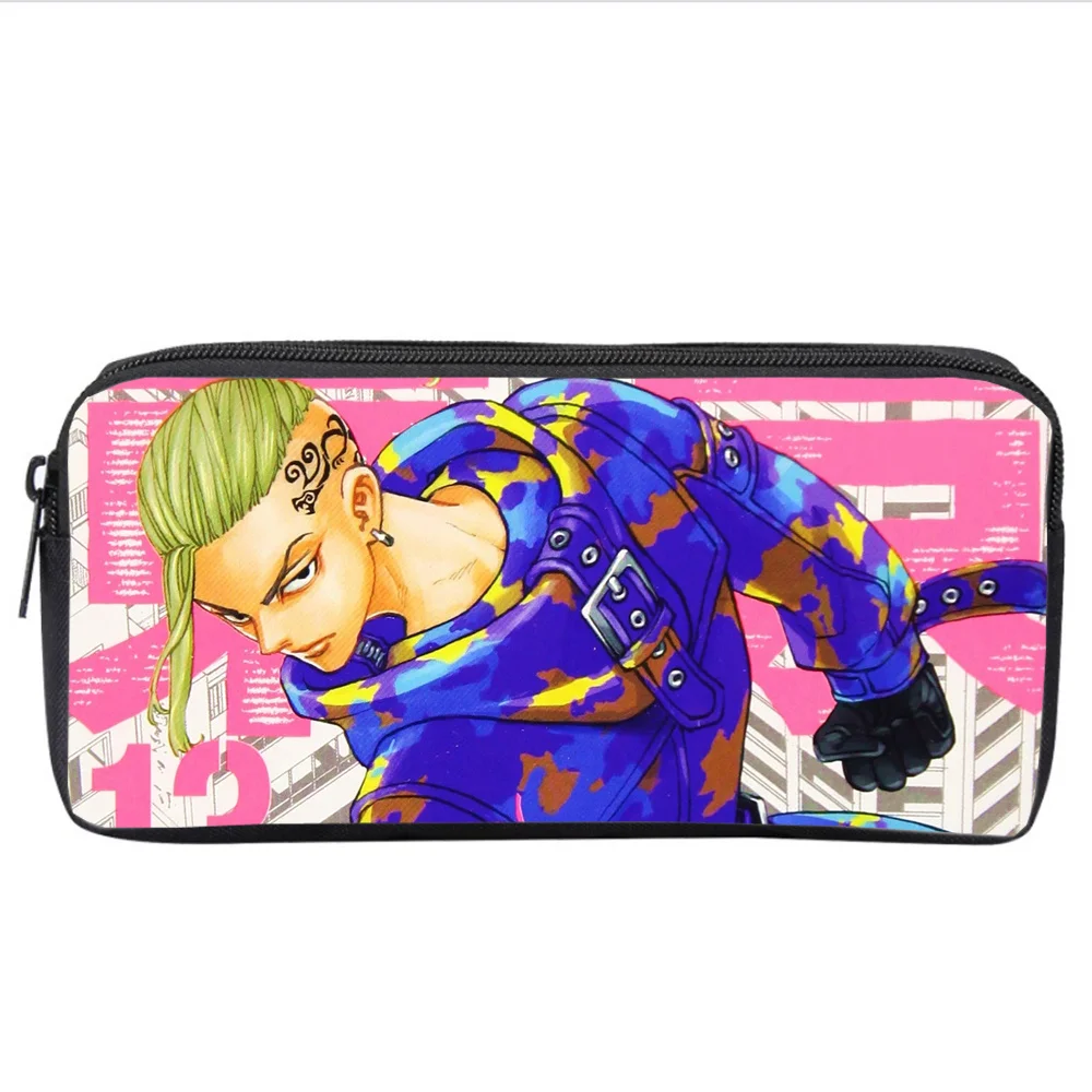 anime Tokyo Revengers Student pencil case boy girls Cartoon pencil Bag teenager Zipper Handbag Women Cosmetic Case Makeup Bag