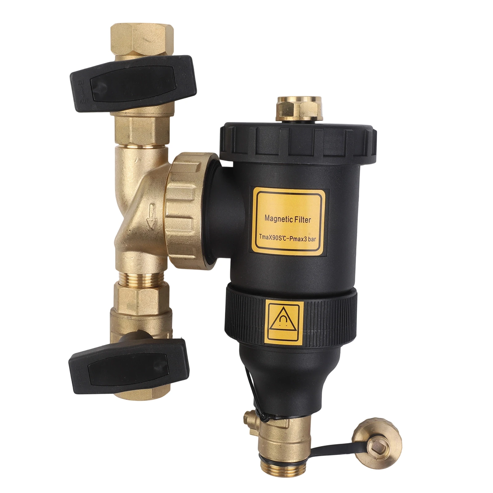 Magnetic Central Heating Water Filter DN20/DN25/DN32 Thread For Central Heating HVAC Systems Separates Sludge Scale Impurities