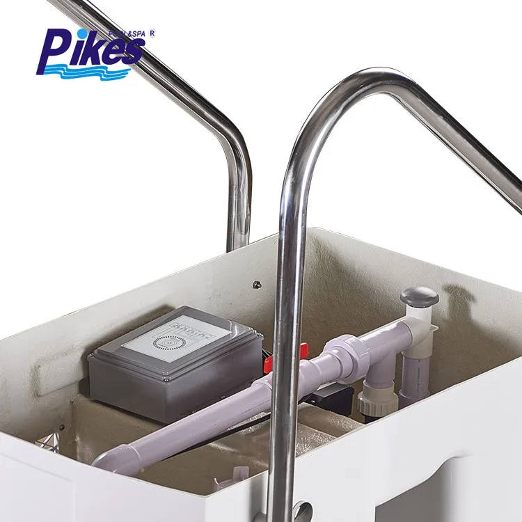 Cloratore per piscina a terra con filtro per montaggio a parete, design all-in-one, portatile, senza tubi, realizzato in acrilico durevole