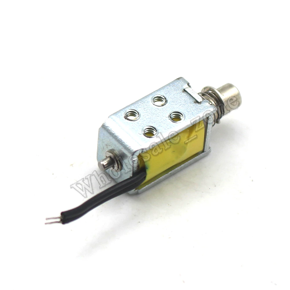 3~6V 3.5mm Mini DC Solenoid Electromagnet Pulling-Through Type Push Magnet  Plug For Household Appliances / Office Equipment,etc