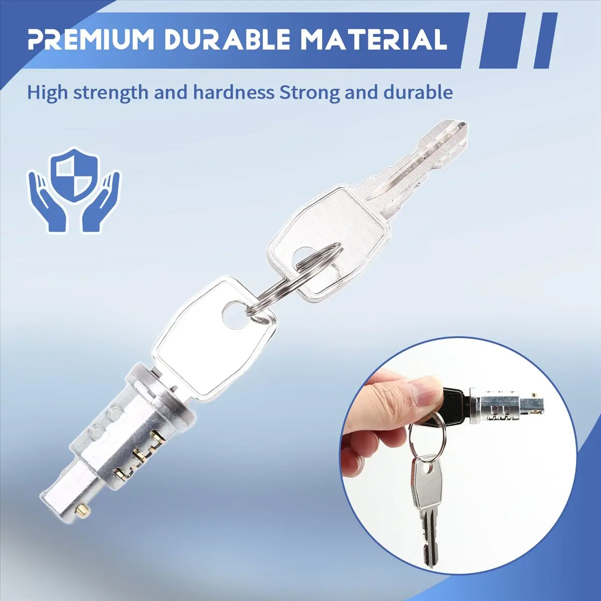 Super Sale Car Door Lock Barrel Set with Keys Car Door Locking System Accessories Mtc6504 for Land Rover Defender 90 110 130 - view 6