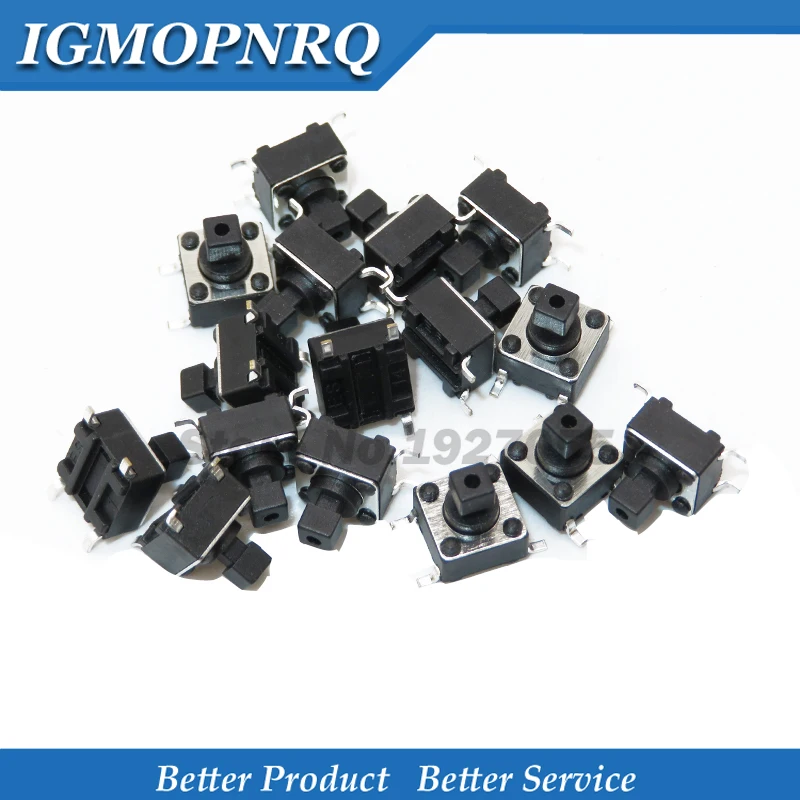 20PCS Smd 4PIN 6X6X…