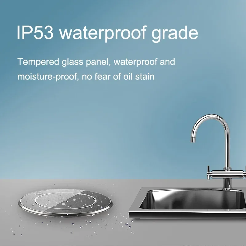 YINKA ذكي مقبس رفع كهربائي جزءا لا يتجزأ من طاولة المطبخ الجدول ثقب جزيرة قابس طاقة المقبس لوحة توصيل غير مرئية