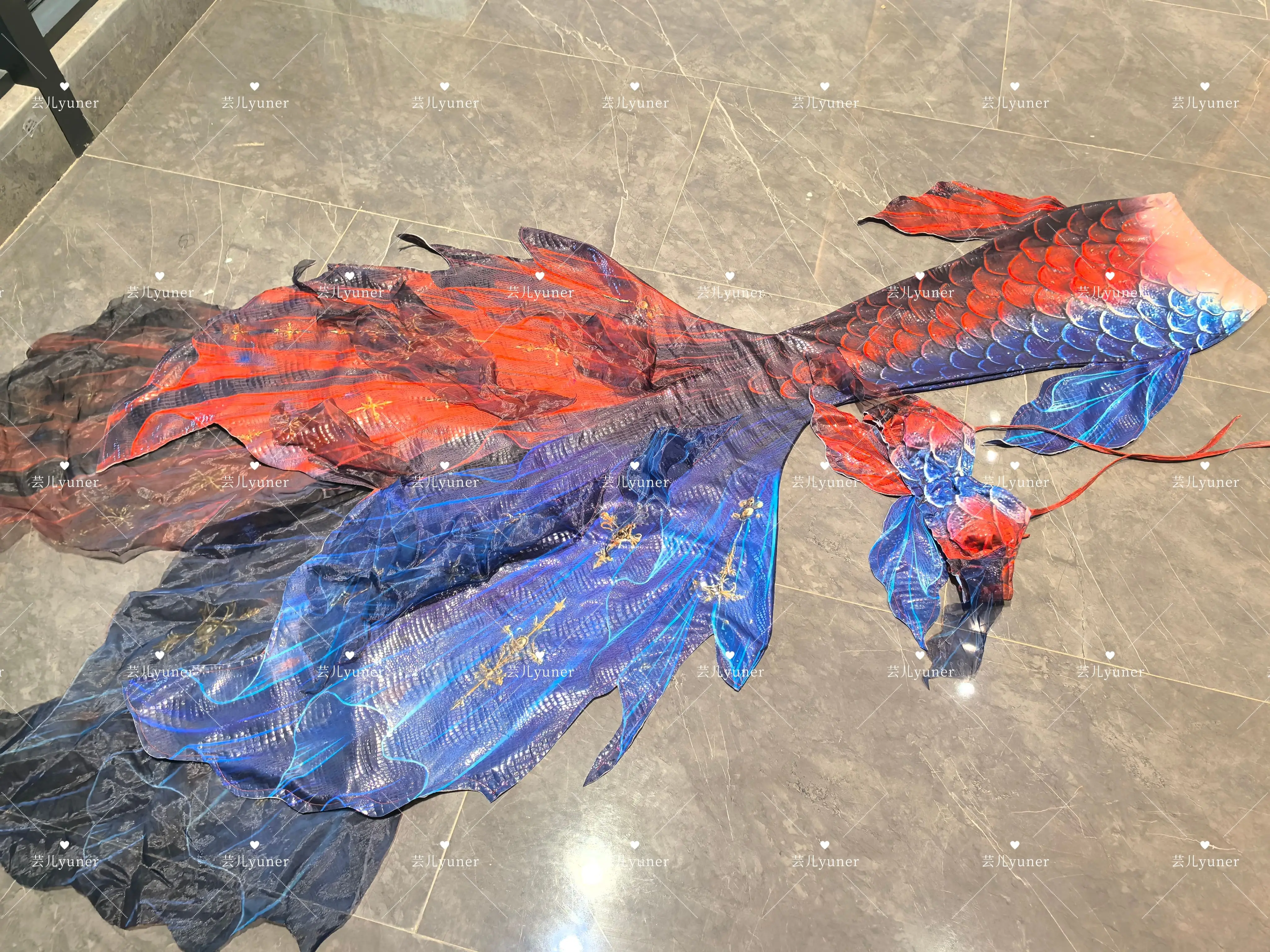 

Handmade Mermaid Tail, Adult Tail, Fish Belt, Yarn, Customized Aquarium Shooting, Performance Suit, Swimsuit, Diving Shooting