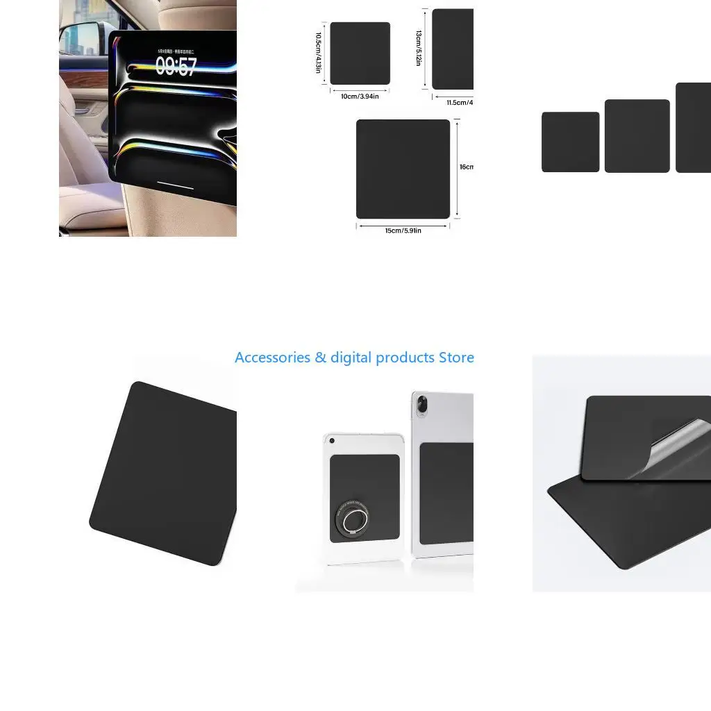 77JD Mounting Electric Book Reader Adhesive Pad Car Home Office Gym Accessories For Tablet Adhesive Plate