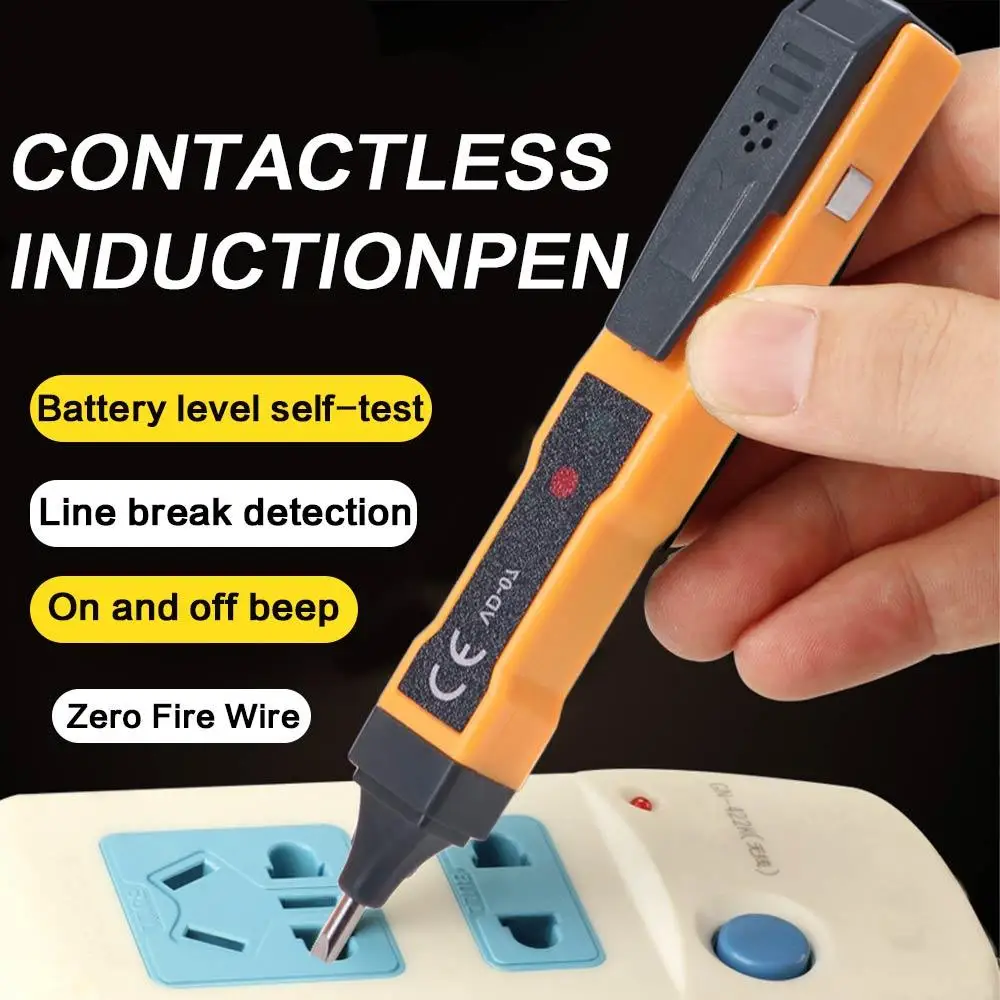 Non-contact Inductive Induction Test Pen Current Continuity Voltage Battery Test Pencil Sound and light alarm