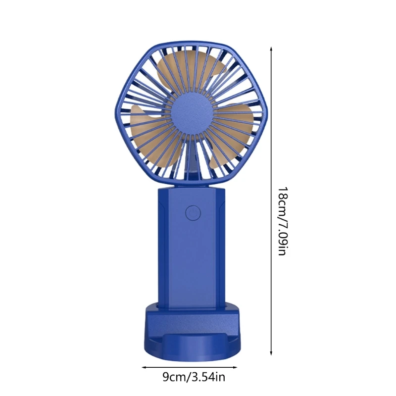 Ventilador portátil poderoso ventilador portátil recarregável 3 velocidades pequeno ventilador portátil dropshipping