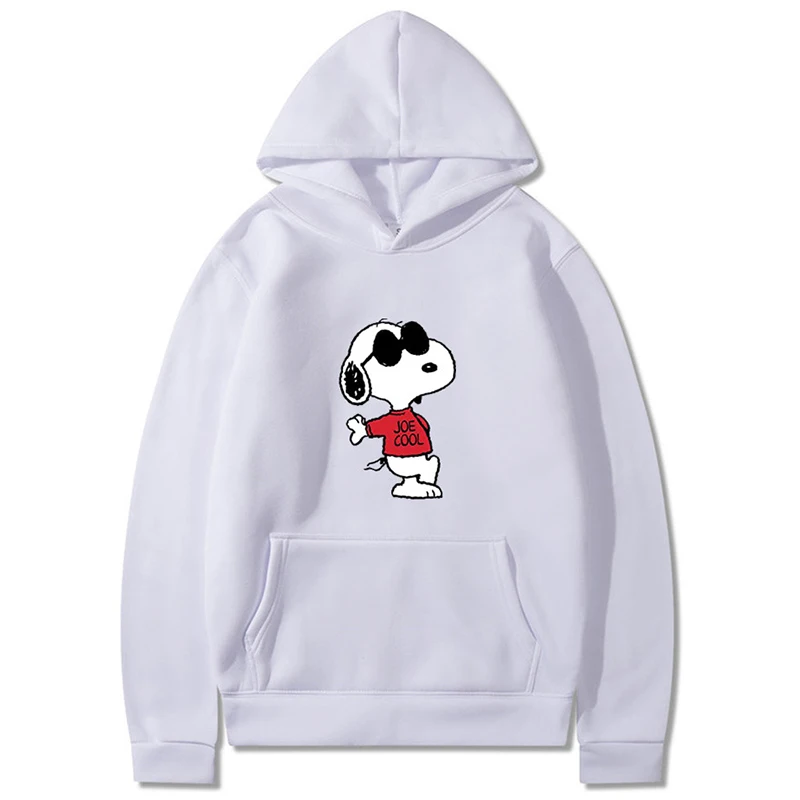 2024Autumn Hoodie Women's Casual Hooded Sweatshirt Creative Hoodie Matching Streetwear Sunglasses Puppy Pattern Monogram Hoodie