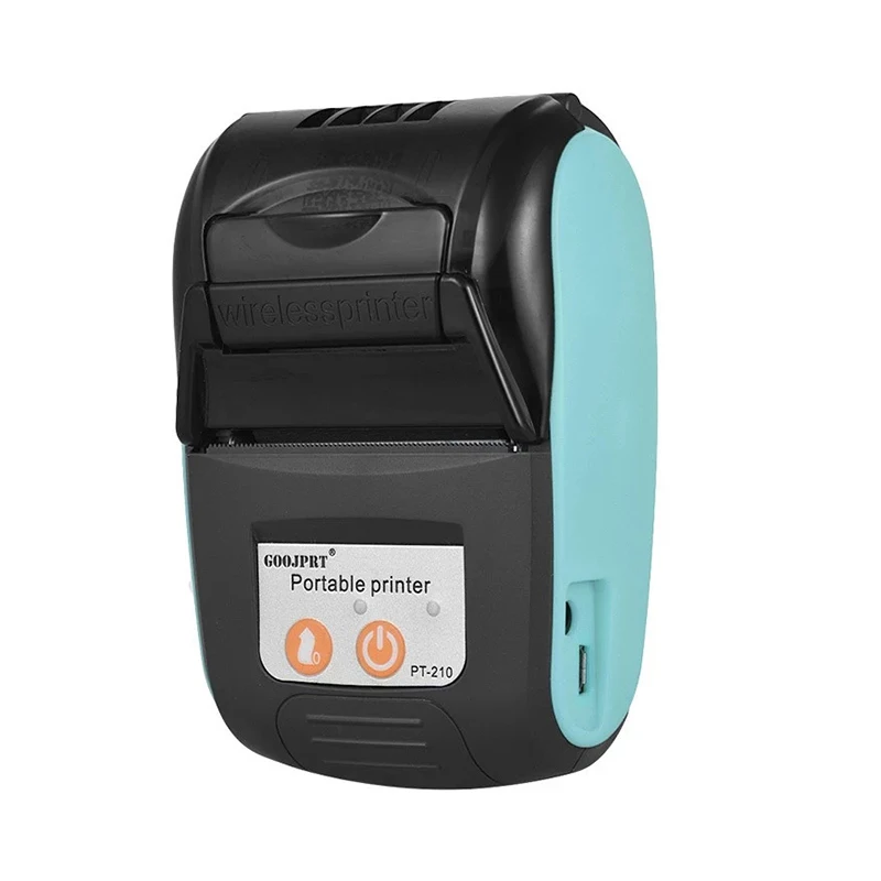 PT-210 Portable Thermal Printer 58mm Receipt Bill POS Printer for Retail Stores Restaurants Factories Logistics