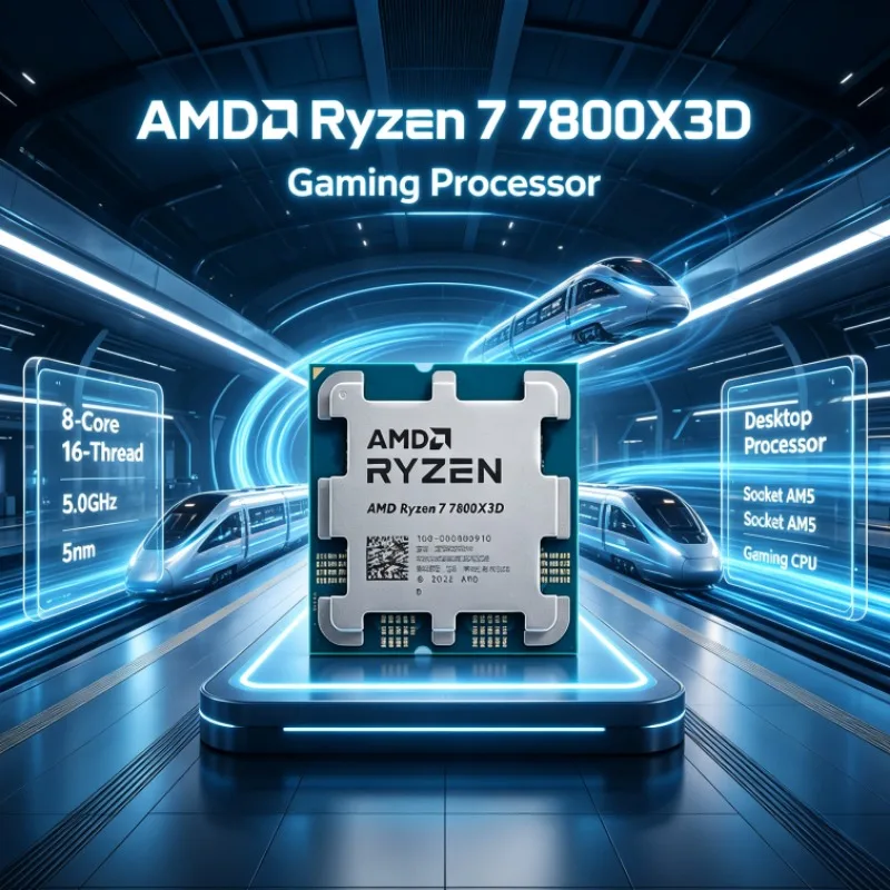 AMD Ryzen 7 R7 7800X3D CPU 5nm 5.0GHz 8-Core 16-Thread 96M Cache AM5 100-100000910