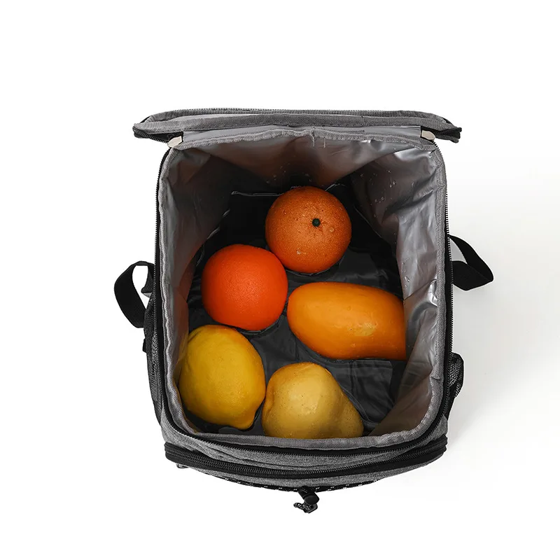18L Ar livre acampamento Insulated Cooler Backpack Aluminum Foil Thermal Backpack Picnic Cooler Bag for Camping image 3