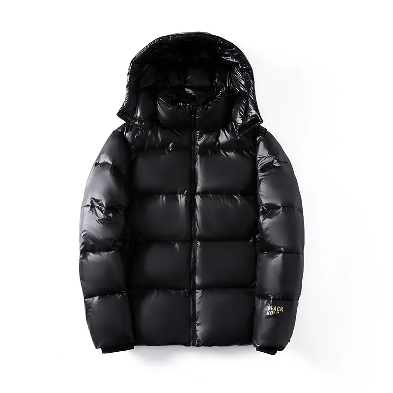 Couple Winter Jacket Men Women Warm Thick Parka Outwear Top Snowwear Jacket Loose Hooded Black Gold Cotton Padded Coat Overcoat