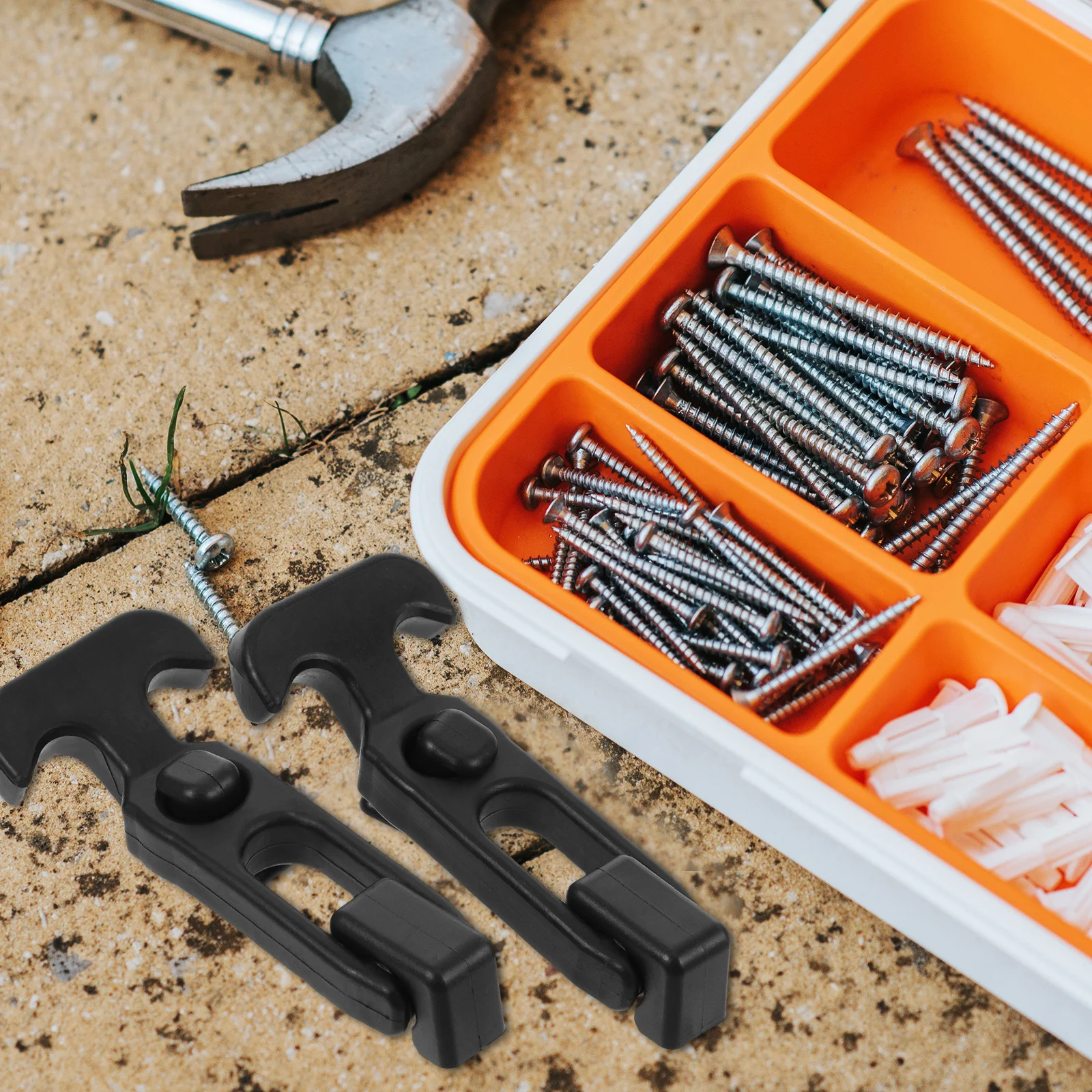

2Pcs Rubber Toolbox Hasps Shock Absorbing Buckle Flexible T-Handle Latches Replacement Tool Cabinet Latch Replacement
