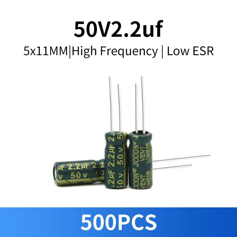 500PCS 50V 2.2Uf Ca…